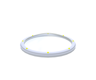 Skylux ronde lichtkoepel met diameter ⌀ 160 cm