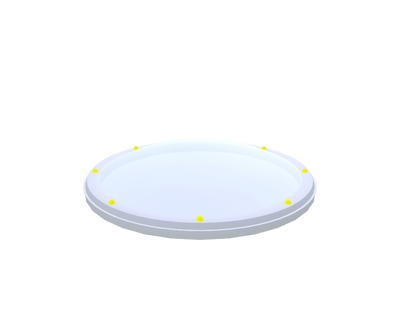 Skylux ronde lichtkoepel met diameter ⌀ 160 cm