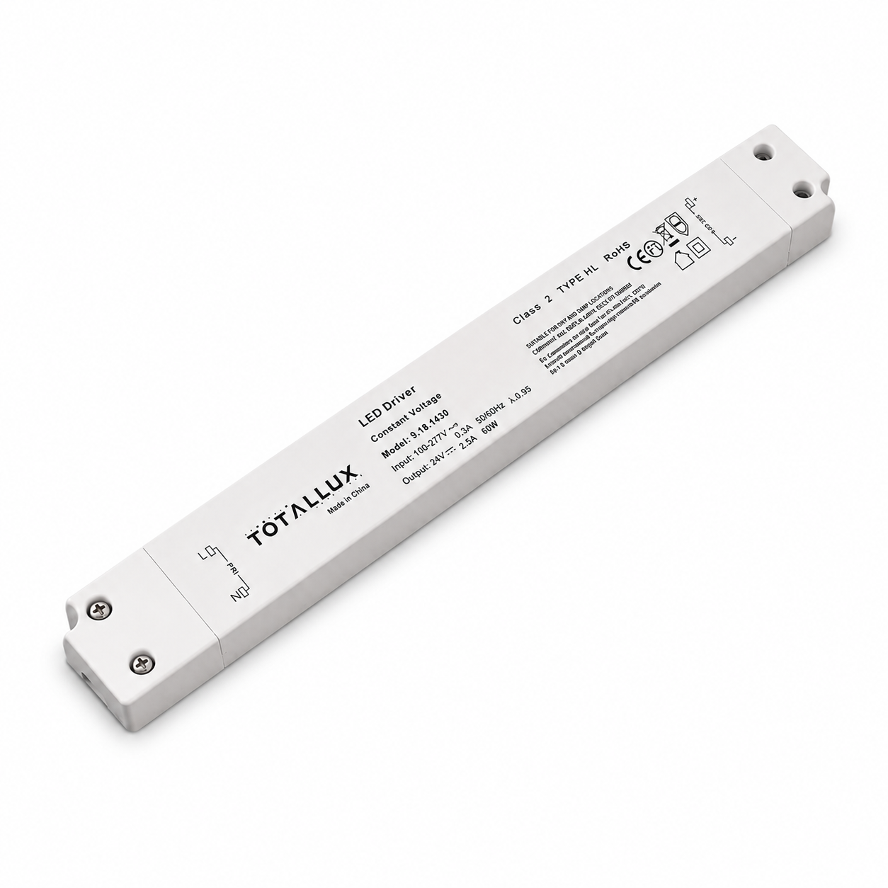 SLIM LED-Transformator 24V/60W 