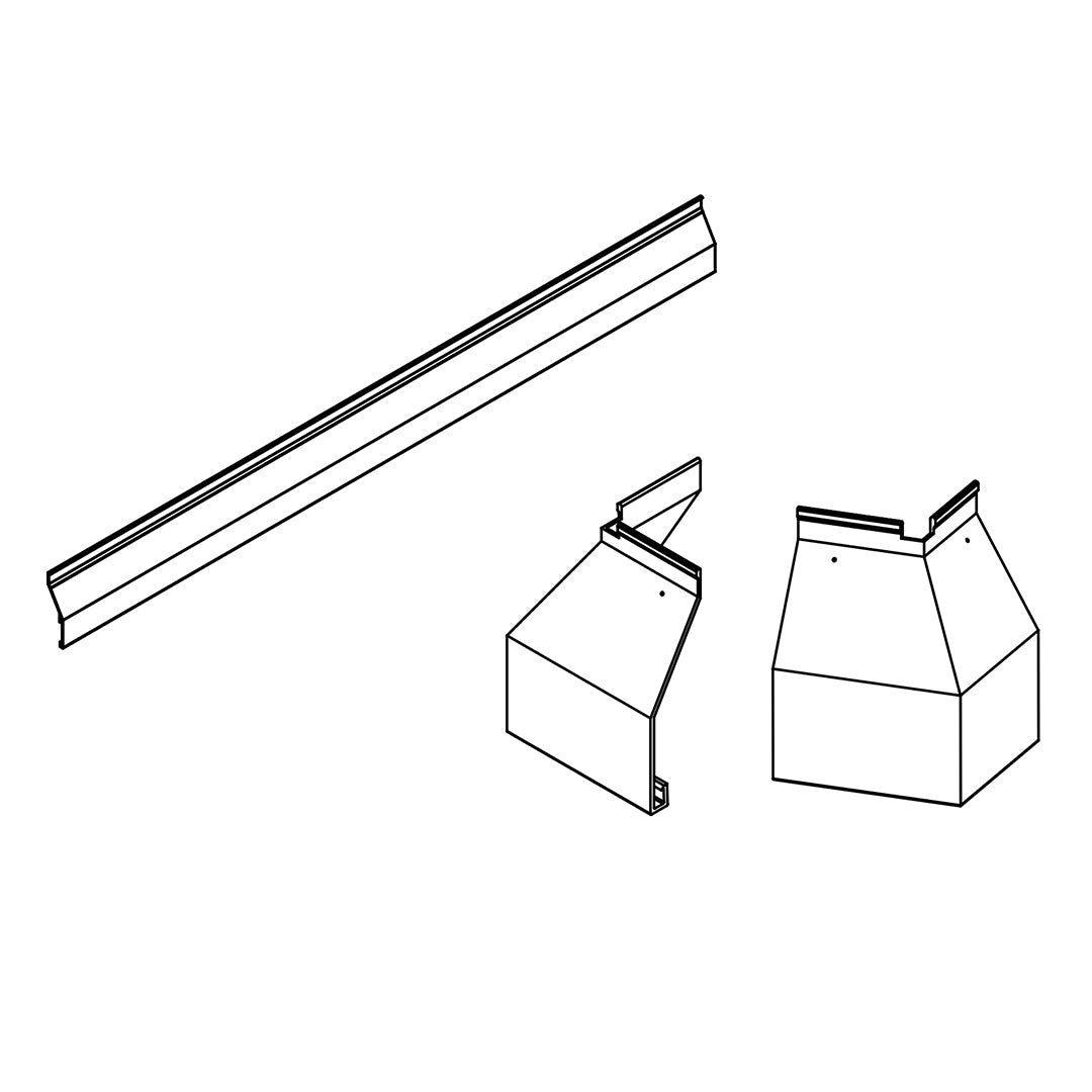 Set met alu-solin en hoekstukken