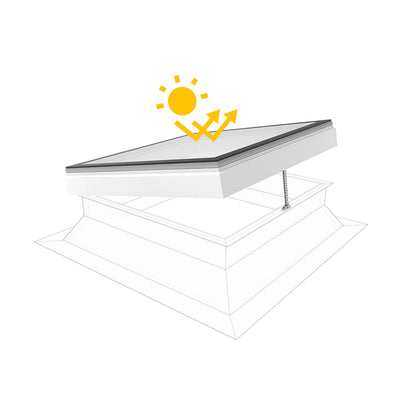 Skylux iWindow2 Flex 2.0 opengaande uitvoering met zonwerend glas 0600 x 2000 mm