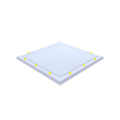 Skylux piramide acrylaat lichtkoepel enkelwandig - pmma opaal 0500 x 0500 mm