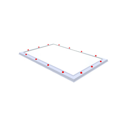 Skylux piramide polycarbonaat lichtkoepel enkelwandig - pc helder 0500 x 0800 mm
