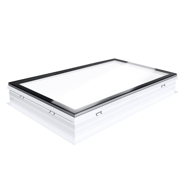 Skylux platdakraam iWindow2 complete set - vaste uitvoering opaal met pvc-opstand 16/20 EP 1300 x 1600 mm