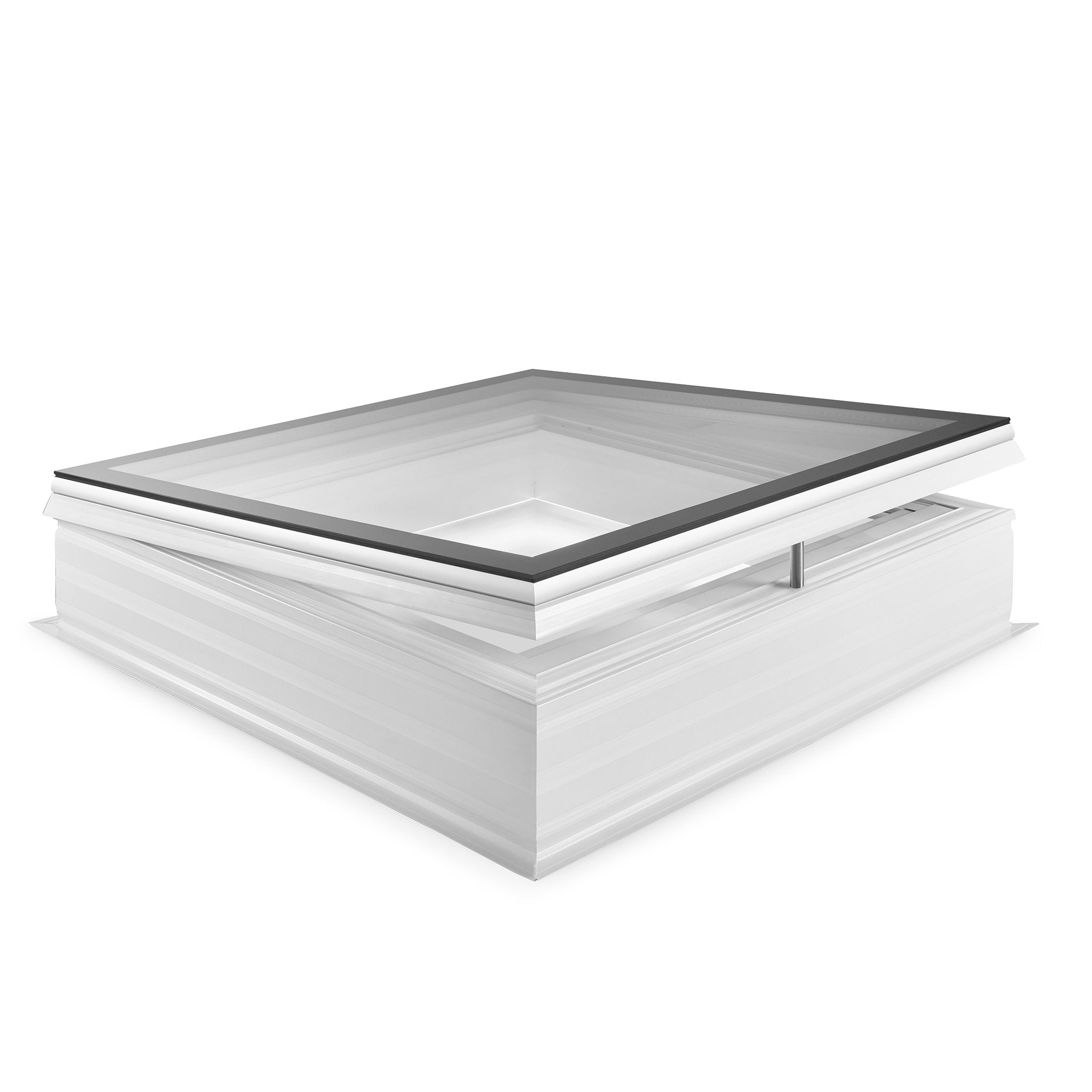 Skylux flat roof window iWindow3 complete set - opening version with PVC curb 20/00 EP 1200 x 1200 mm