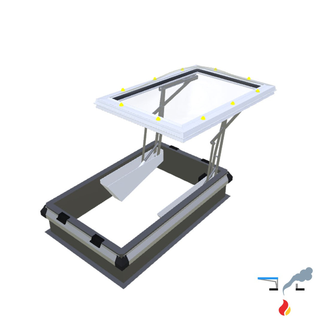 Skymax CE met metaalopstand 30 cm met iDome 1000 x 1300 mm