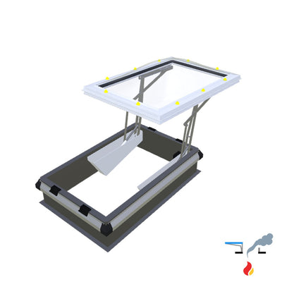 Skymax CE met metaalopstand 30 cm met iDome 1000 x 1300 mm