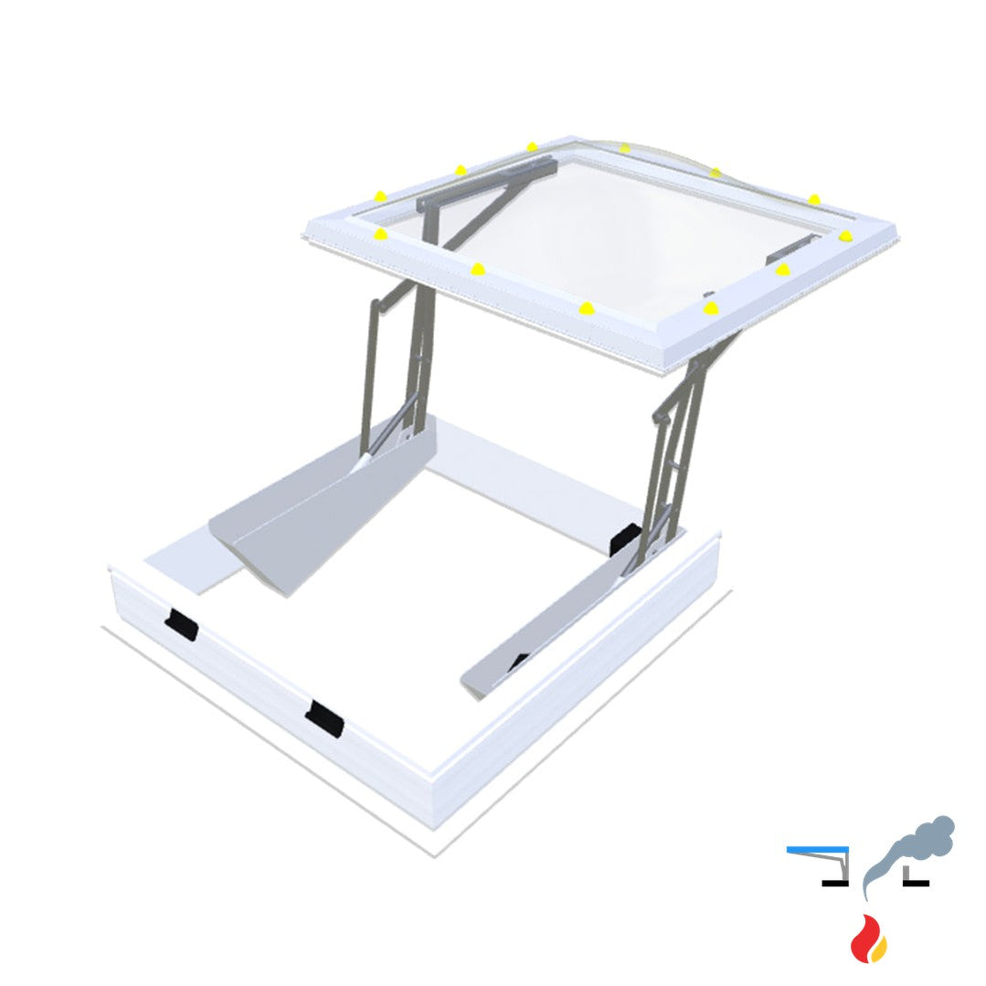 Skymax CE met pvc-opstand 20/00 EP 1100 x 1100 mm