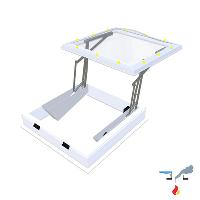 Skymax CE met pvc-opstand 20/00 EP 1200 x 1200 mm