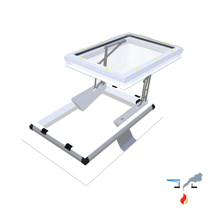 Skymax CE met pvc-opstand 30/20 met iDome 0600 x 0900 mm