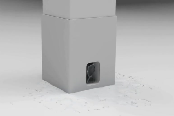 Invisible rainwater drainage