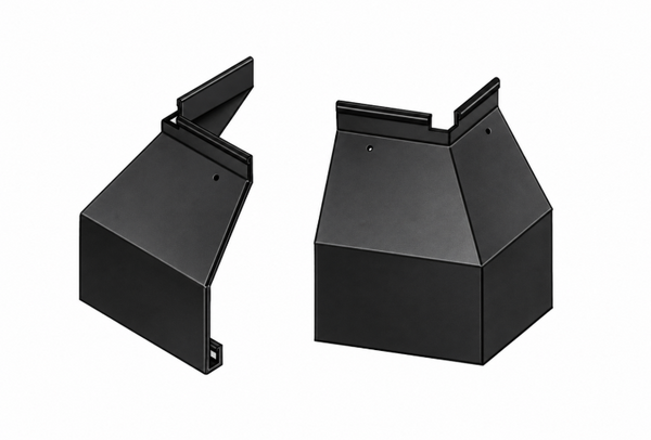 Corner piece for aluminium flashing profile