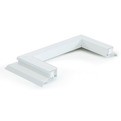 renovatiekader pvc met inserts voor lichtkoepel of platdakraam 1050 x 2250 mm