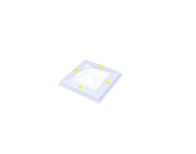 Skylux lichtkoepel 30x30 cm - Skylux