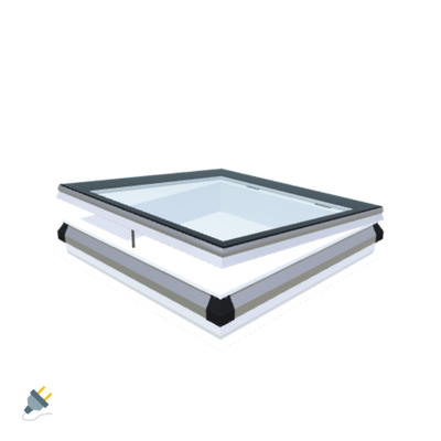 iWindow Opengaand Platdakraam - Complete Set 100x100 cm - Skylux