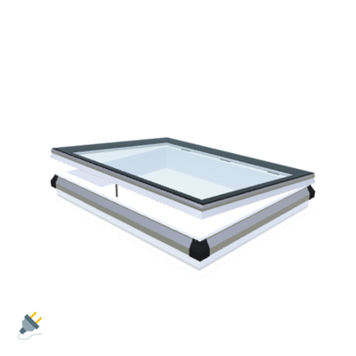 iWindow Opengaand Platdakraam - Complete Set 100x130 cm - Skylux