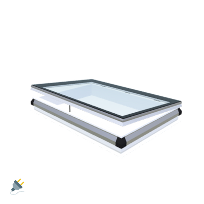 iWindow Opengaand Platdakraam - Complete Set 100x150 cm - Skylux