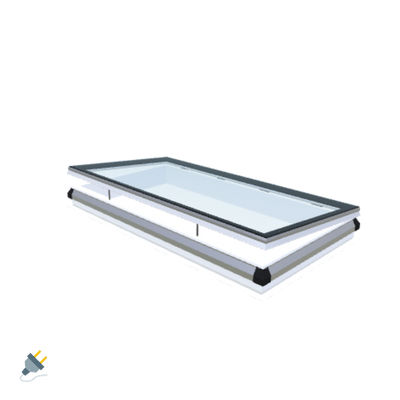 iWindow Opengaand Platdakraam - Complete Set 105x225 cm - Skylux