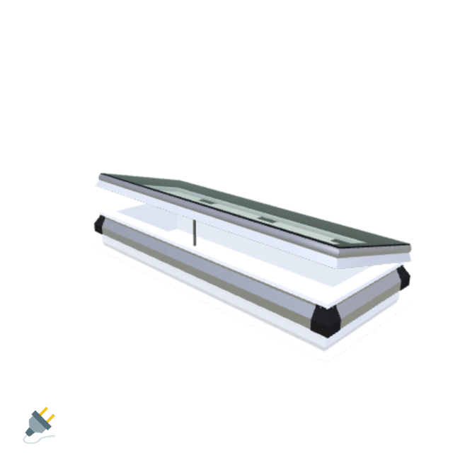 iWindow Opengaand Platdakraam - Complete Set 40x130 cm - Skylux