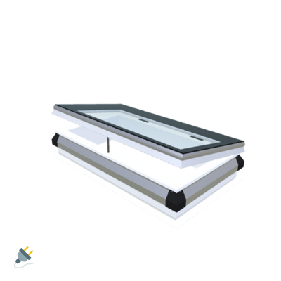 iWindow Opengaand Platdakraam - Complete Set 50x100 cm - Skylux