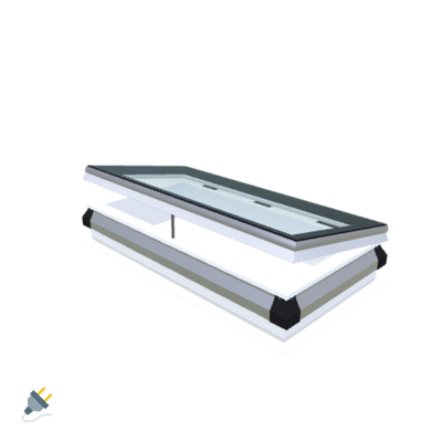 iWindow Opengaand Platdakraam - Complete Set 50x110 cm - Skylux
