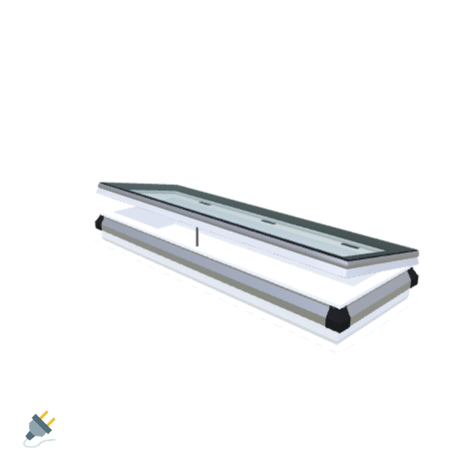 iWindow Opengaand Platdakraam - Complete Set 50x170 cm - Skylux
