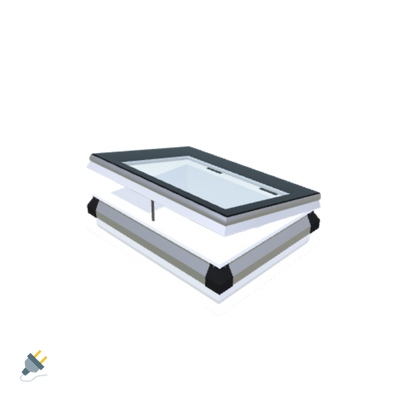 iWindow Opengaand Platdakraam - Complete Set 50x70 cm - Skylux