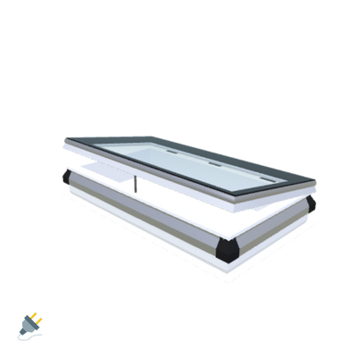 iWindow Opengaand Platdakraam - Complete Set 60x120 cm - Skylux