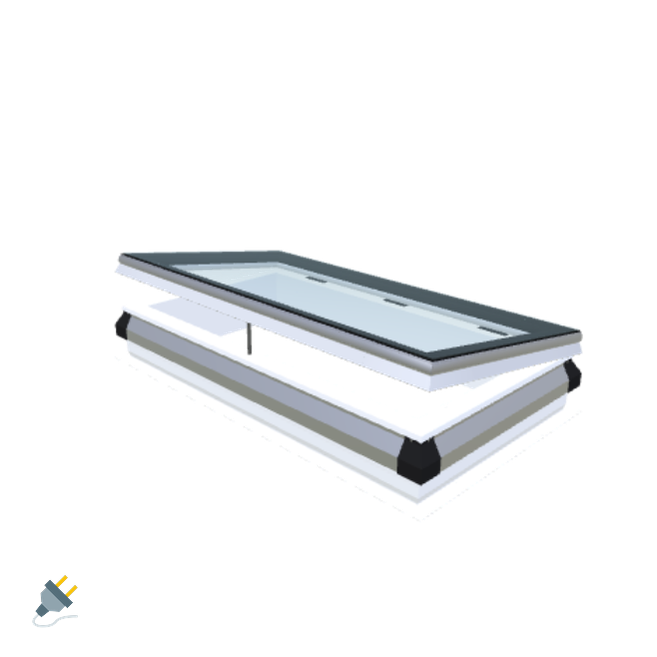 iWindow Opengaand Platdakraam - Complete Set 60x120 cm - Skylux