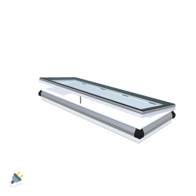 iWindow Opengaand Platdakraam - Complete Set 60x180 cm - Skylux