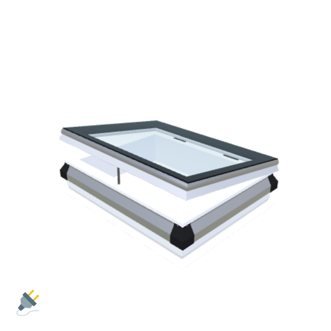iWindow Opengaand Platdakraam - Complete Set 60x80 cm - Skylux