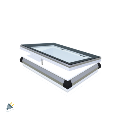 iWindow Opengaand Platdakraam - Complete Set 60x90 cm - Skylux