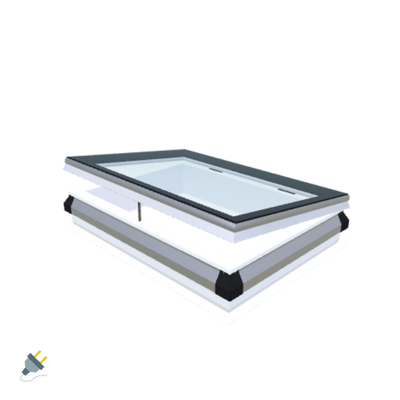 iWindow Opengaand Platdakraam - Complete Set 70x100 cm - Skylux