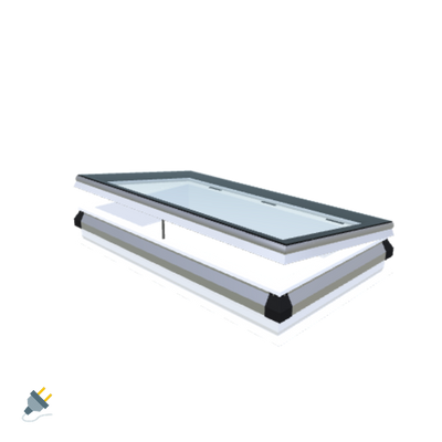 iWindow Opengaand Platdakraam - Complete Set 70x130 cm - Skylux