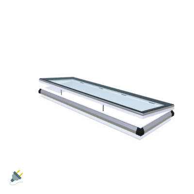 iWindow Opengaand Platdakraam - Complete Set 70x220 cm - Skylux