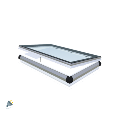 iWindow Opengaand Platdakraam - Complete Set 75x125 cm - Skylux