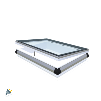 iWindow Opengaand Platdakraam - Complete Set 80x110 cm - Skylux