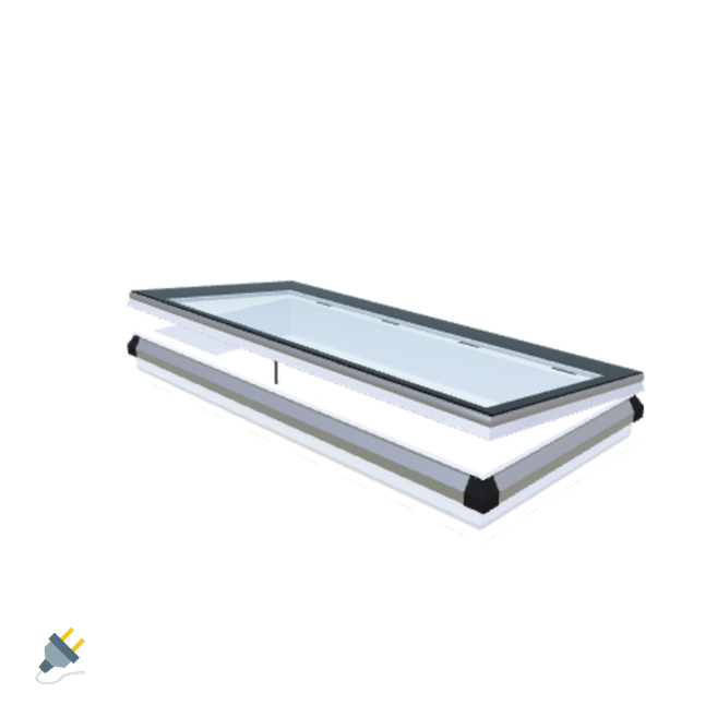 iWindow Opengaand Platdakraam - Complete Set 80x180 cm - Skylux