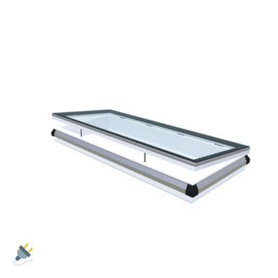iWindow Opengaand Platdakraam - Complete Set 80x200 cm - Skylux