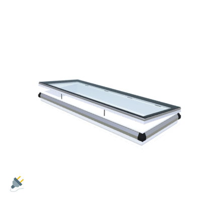 iWindow Opengaand Platdakraam - Complete Set 80x220 cm - Skylux