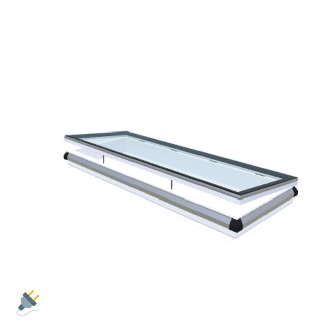 iWindow Opengaand Platdakraam - Complete Set 80x280 cm - Skylux