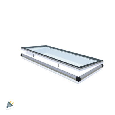iWindow Opengaand Platdakraam - Complete Set 90x210 cm - Skylux