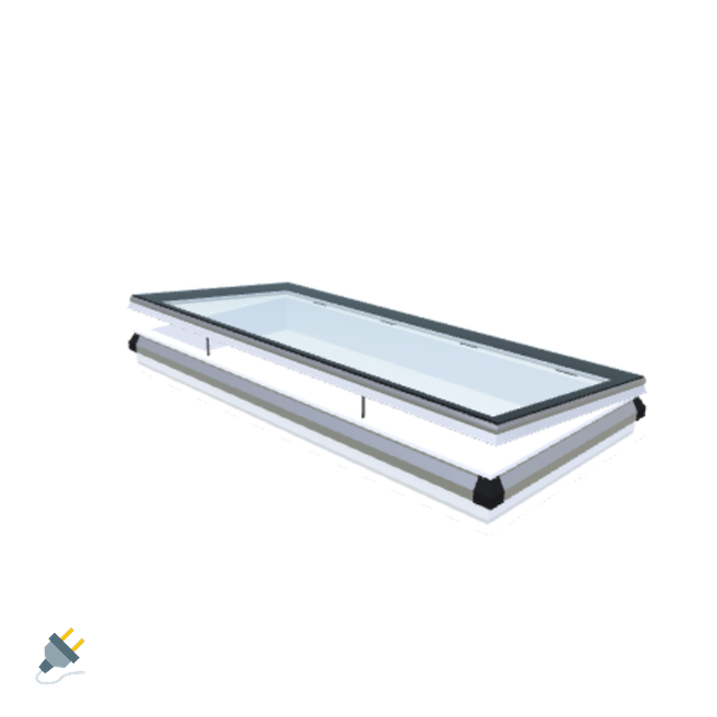 iWindow Opengaand Platdakraam - Complete Set 90x210 cm - Skylux