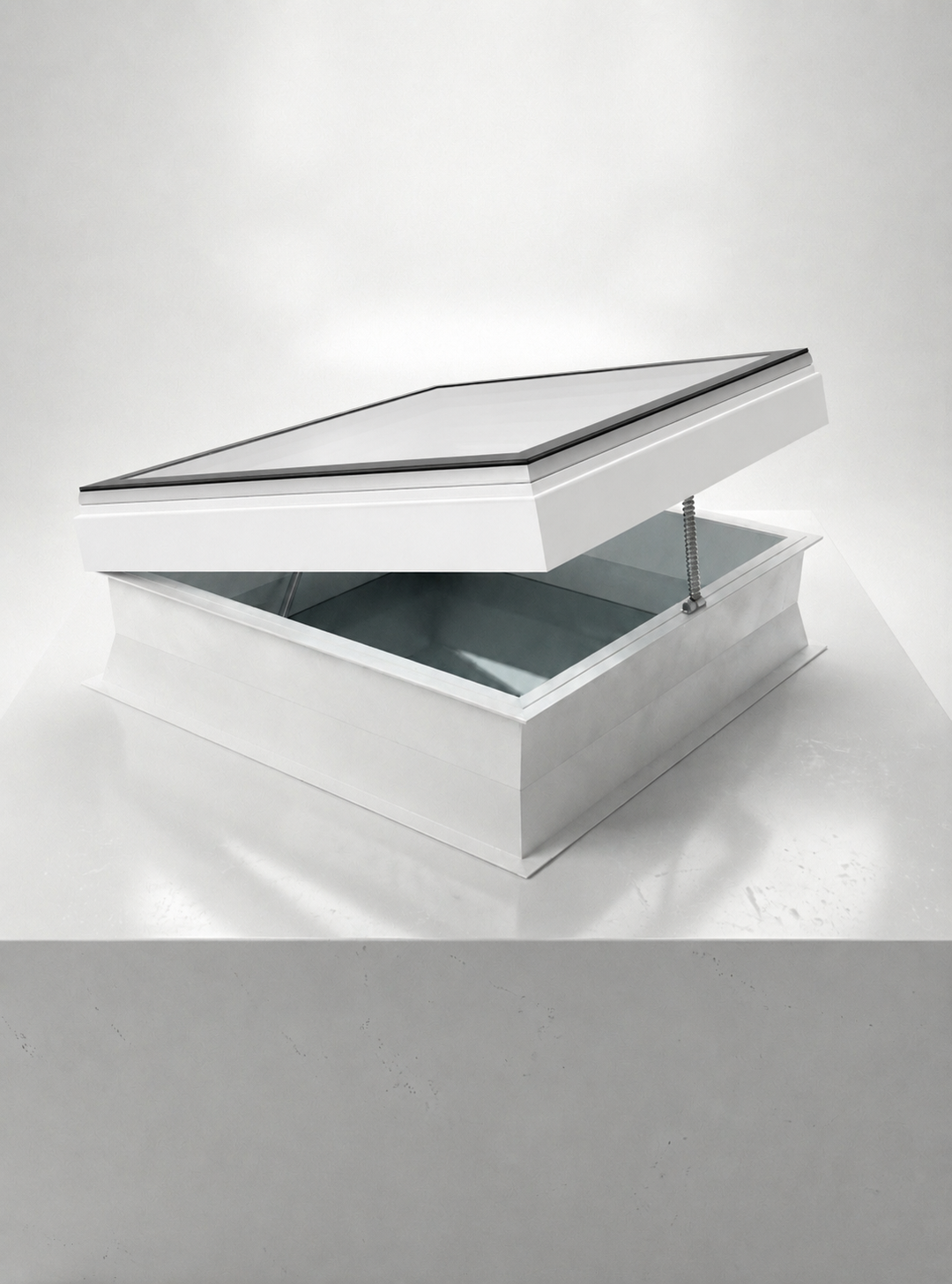 iWindow kopen, opengaand platdakraam met hoogrendementsglas - Skylux.eu