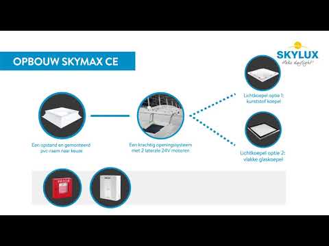 Charger la vidéo: Skymax CE avec costière en PVC 20/00 EP avec iWindow2 1000 x 1000 mm