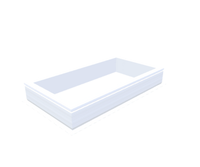 costière en PVC 20/00 EP 0600 x 1200 mm - Skylux