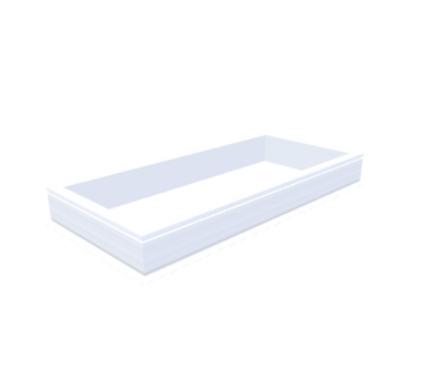 costière en PVC 20/00 EP 0700 x 1600 mm - Skylux