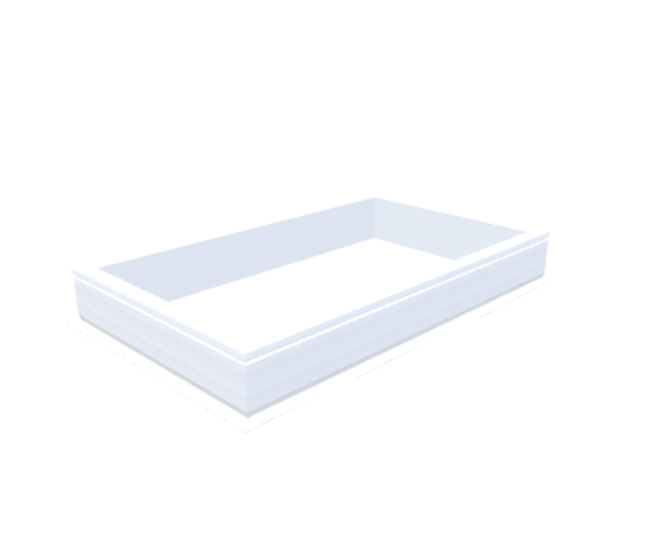 PVC curb 20/00 EP 0800 x 1400 mm - Skylux