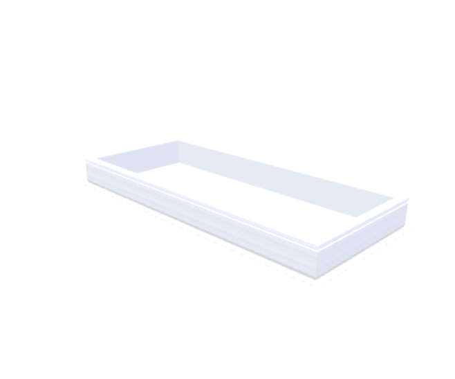 PVC curb 20/00 EP 0800 x 2000 mm - Skylux