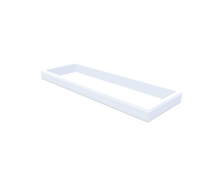 PVC curb 20/00 EP 0800 x 2500 mm - Skylux